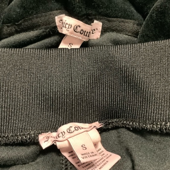 Juicy Couture Velour 28 x 30 Pants Zip Up Hoodie Tracksuit - Picture 12 of 14